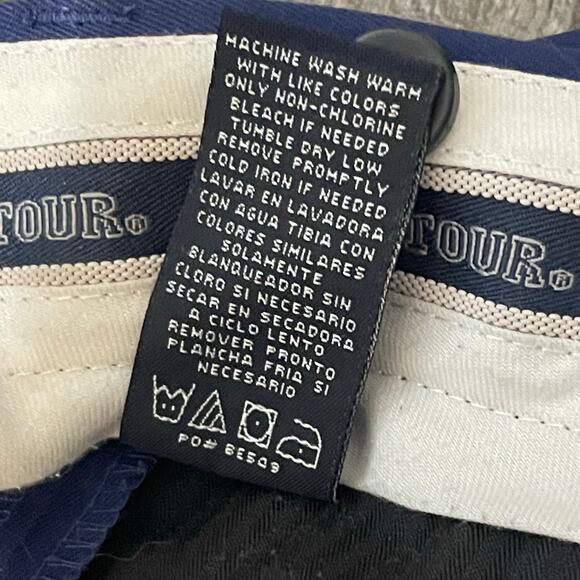 PGA Tour Men’s Athletic Shorts Navy Pleated Front Golf Size 38 - Picture 10 of 12